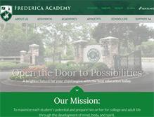Tablet Screenshot of fredericaacademy.org